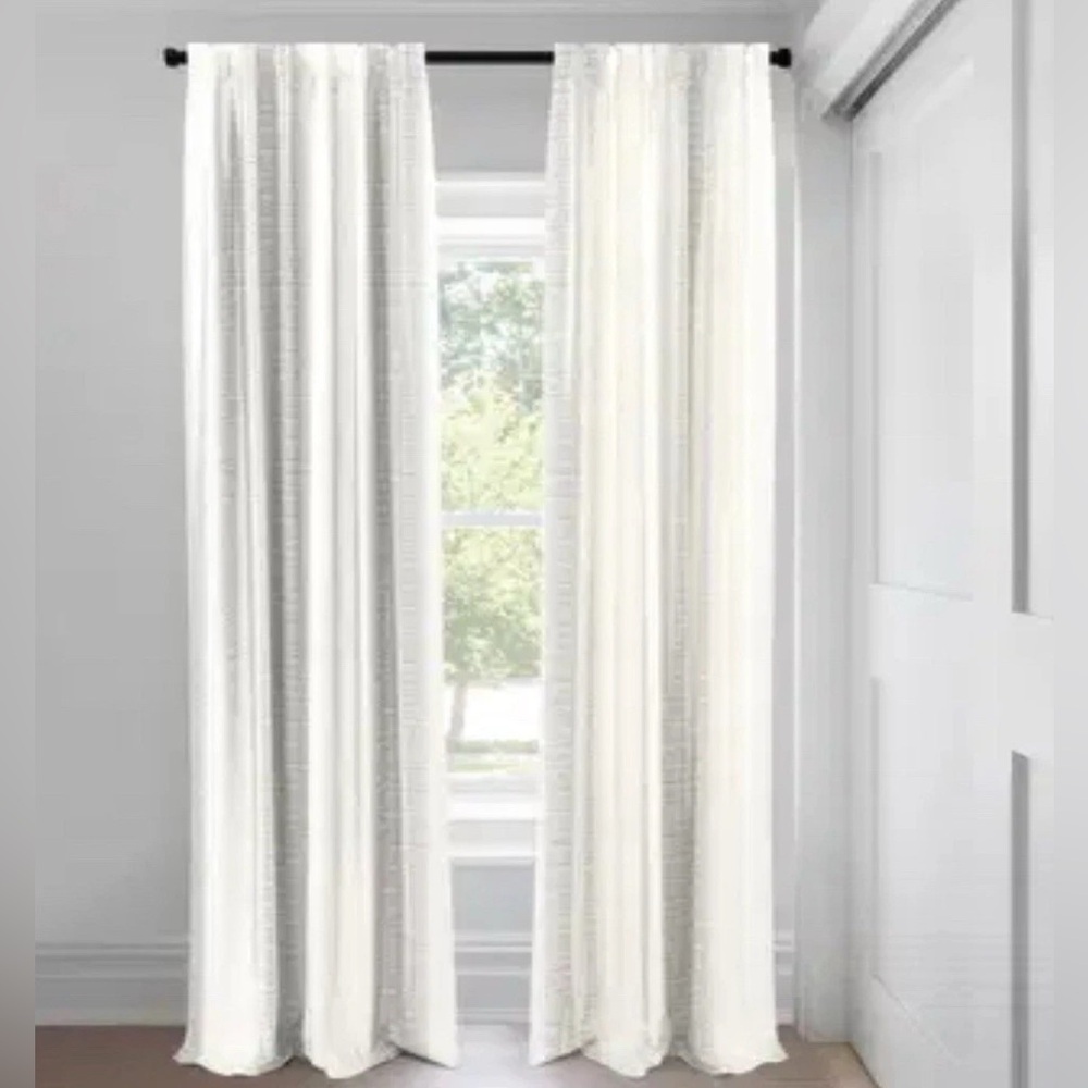 Blinds To Go 90x50 Gray Rod Pocket Curtain Panel – MSRP $385